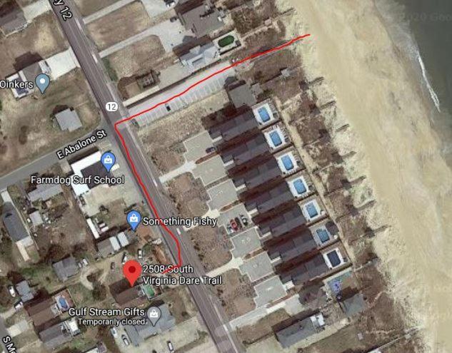 2508 Beach Rd, Semi-Oceanfront, Pool/Hot Tub Nags Head Bagian luar foto